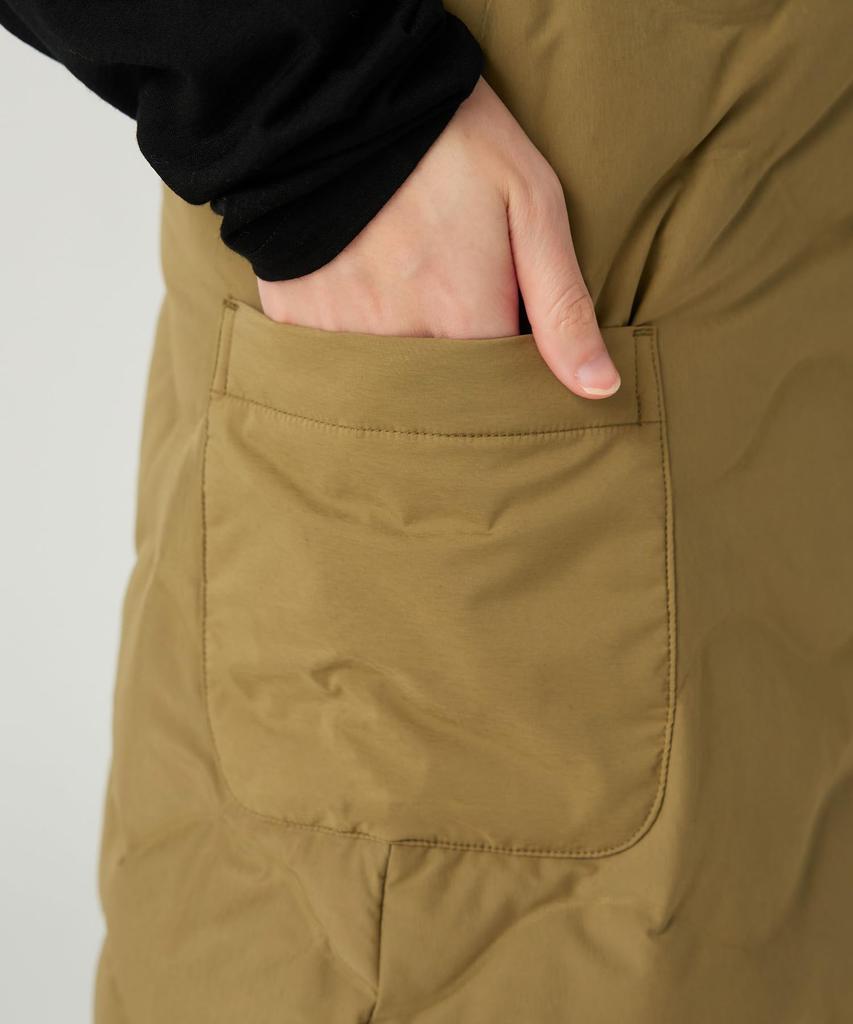 Snow Peak Seamless Quilted Down Wrap Skirt Skirt OLIVE 3 SK-25AW004 Women's Bottoms,