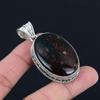 Bloodstone Gemstone Pendant Solid 925 Sterling Silver Pendant Jewelry Gift For Unisex