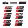 1pc B S3 S4 S5 S6 S7 S8 Front Grille Badge ABS Emblem B Exterior Modification Accessories Decoration Stickers