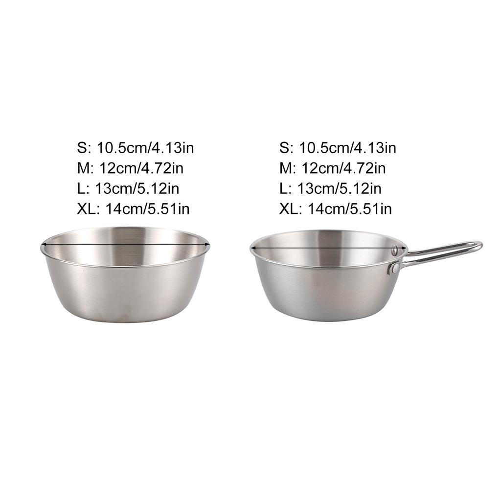 Миски для смешивания из нержавеющей стали Контейнеры для приправ Миска для лапши Контейнер для еды Металлические салатницы Кухонная посуда