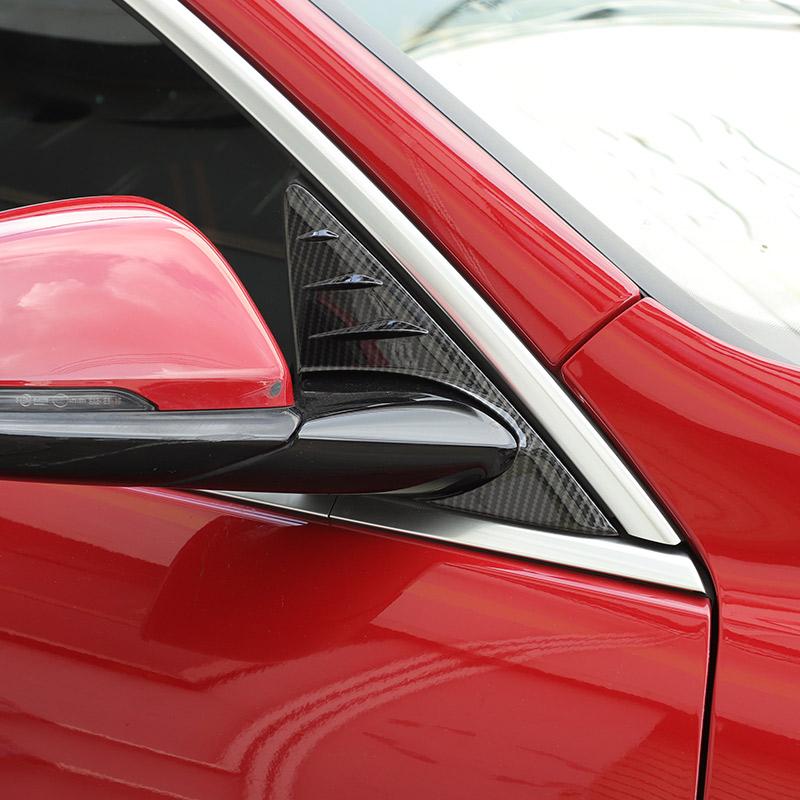 Для BMW 1 серии 2 серии F40 F44 2020-2025 Декоративная наклейка-спойлер треугольная на боковое зеркало заднего вида Автоаксессуары