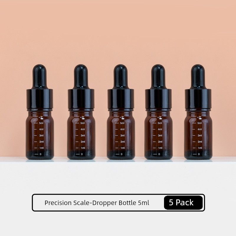 Scale Dropper Essential Oil Dark Brown Medical Storage Bottle