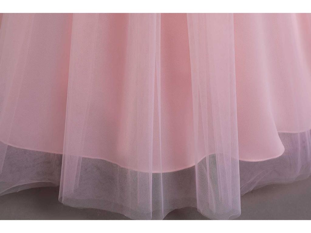 Девичье вечернее платье принцессы с пайетками 2025