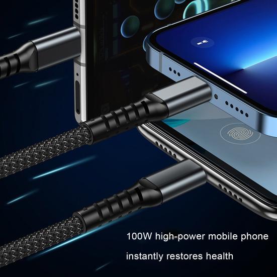Зарядный кабель для быстрой зарядки, 100 Вт, мульти-нейлоновый кабель, плетеный, несколько USB-кабелей, универсальный, 3 дюйма