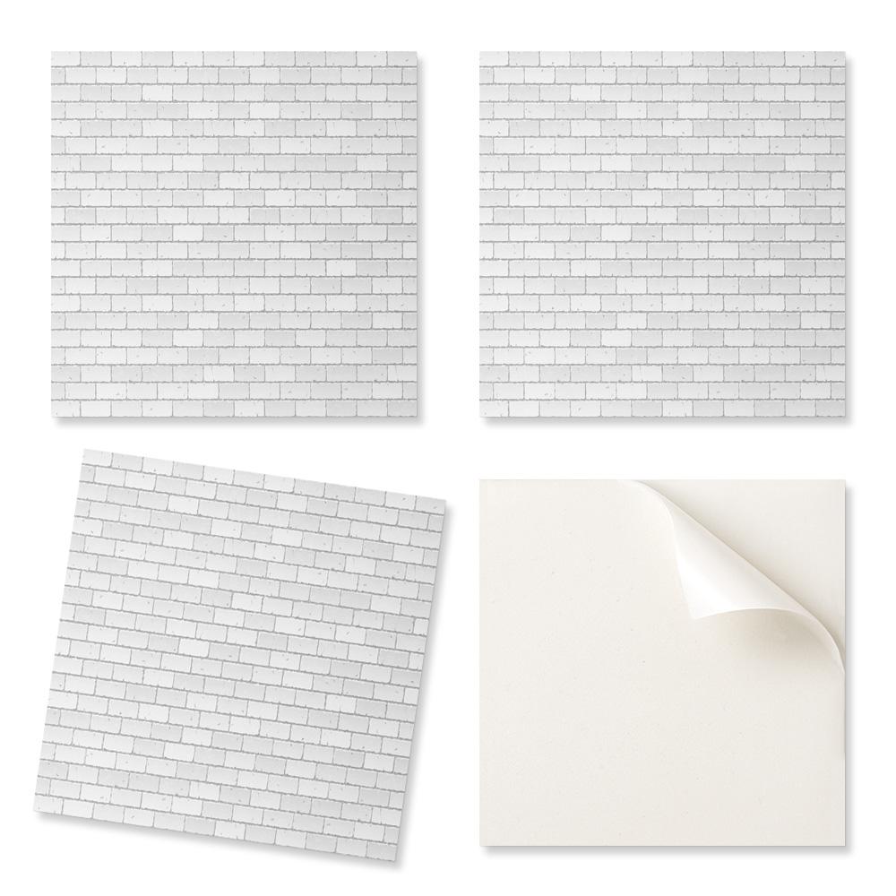 Komplet Kafelków Winylowych Ściennych Wzór Ceglanej Ściany 20X20X20 Cm