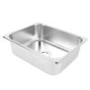 Барная раковина из нержавеющей стали 12,6x10,24x3,94 дюйма Квадратная кухонная раковина Раковина для мытья рук с 40-мм канализацией