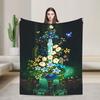 Link Cartoon Z-Zeldas Soft Warm Blanket  Decorative Plush Throw Blanket Aesthetic Couch Chair Flannel Bedspread Sofa Bed Cover