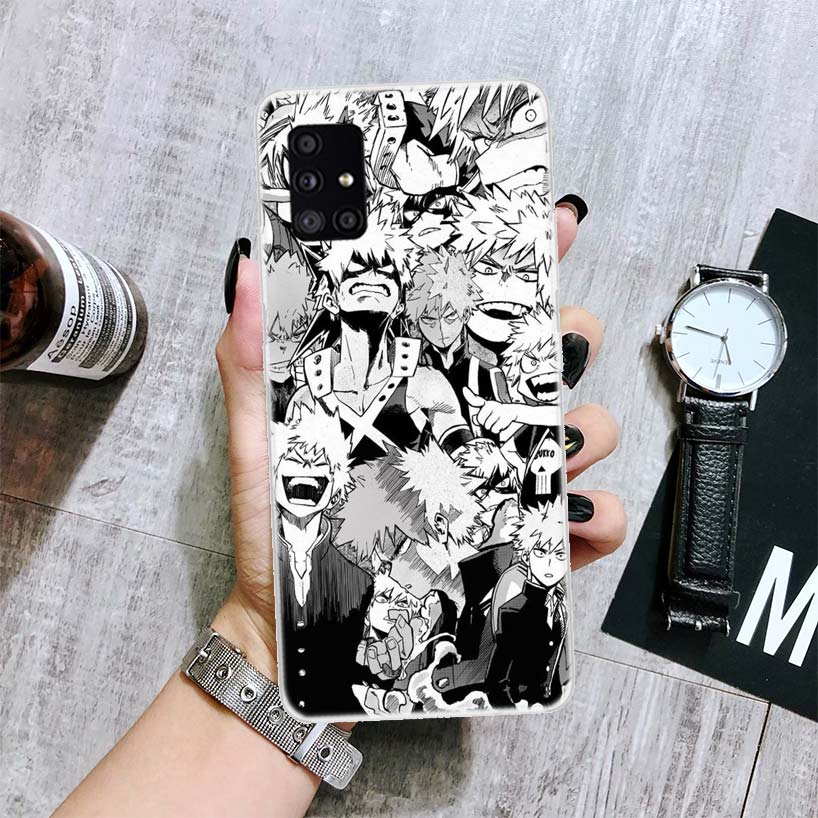 Чехол для телефона «Мой герой Академия Бакугоу Кацуки» для Samsung Galaxy A12 A22 A32 A42 A52 A72 A51 A71 5G A41 A31 A21 A02S M12 M21 M31