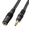 SANWA SUPPLY Audio Extension Cable Black 3.6m KM-A3-36K2