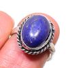 Lapis Lazuli Handmade 925 Sterling Silver Jewelry Ring Size 7 t8S50
