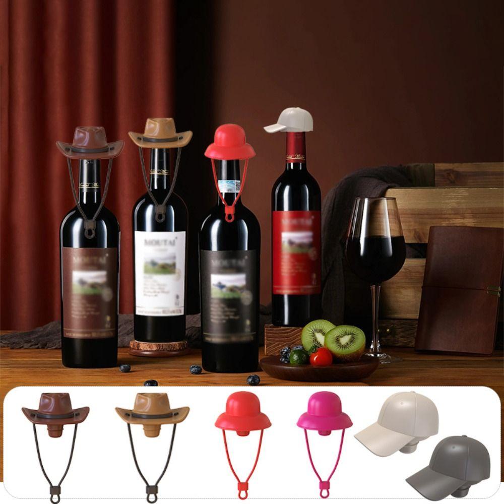Silicone Wine Bottle Stopper Reusable Sealer Plug Funny Wine Bottle Cap Bar Kitchen Supplies