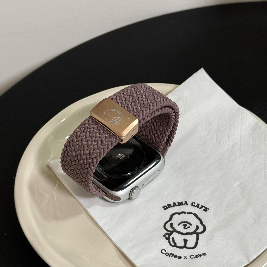 Плетеный ремешок для часов Music Puppy для Apple Watch Series 5-9 и SE