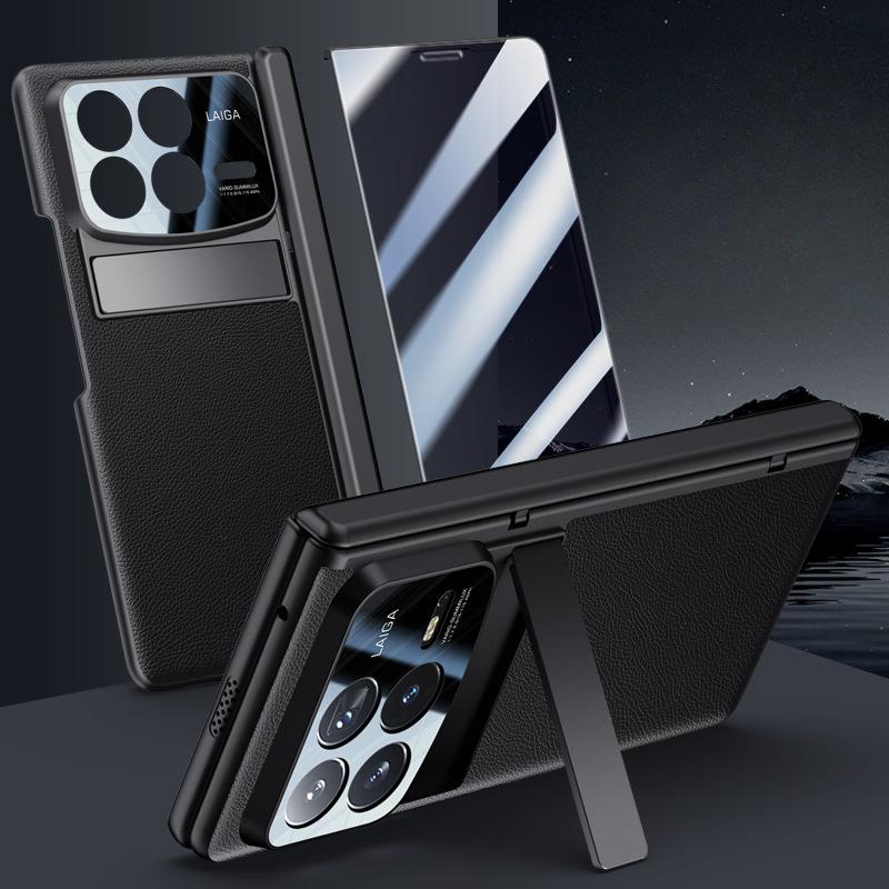 Suitable for Xiaomi MIX Fold4 Mobile Phone Case Membrane Integrated Bracket Folding 4 Generations Spring Hinge Full-inclusive Business Scrub