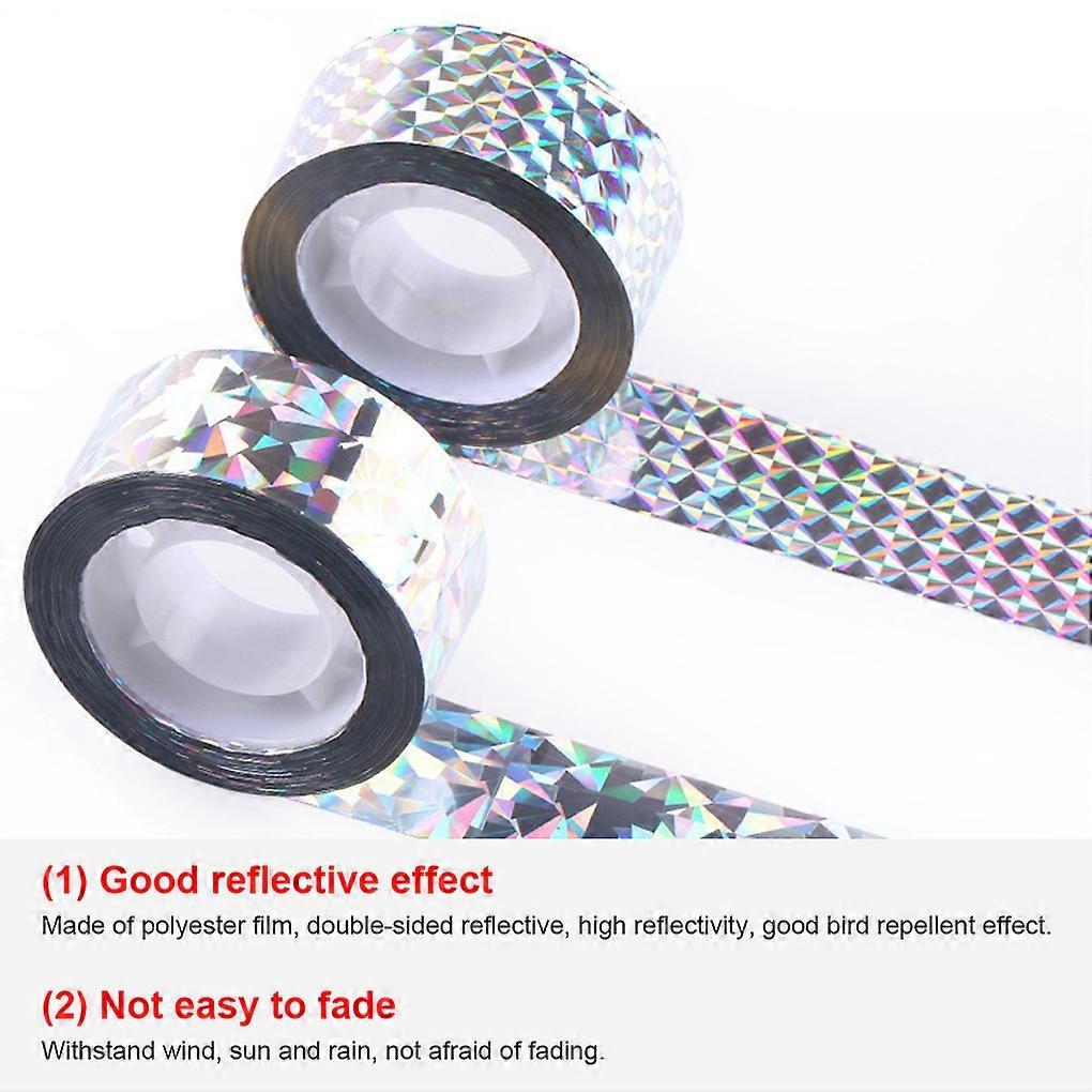 Scare Tape Polyester Film Weather resistance Bird Deterrent Outdoor Accessory