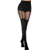 Черные шелковые чулки Сексуальные сетчатые носки Женские колготки