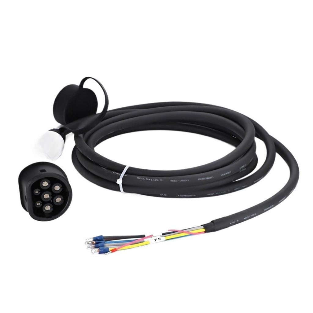 Вилка для зарядки электромобиля с кабелем Тип 2 16А 1 фаза Зарядная станция для автомобиля 3