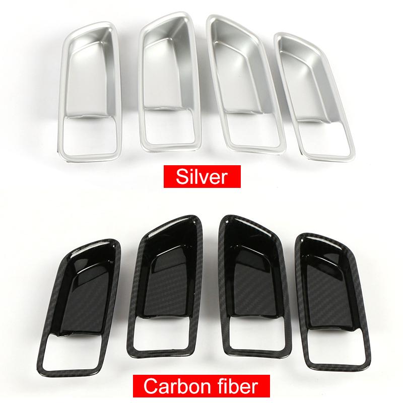 For Toyota Corolla E210 2019 2020 2021 2022 2023 2024 Hybrid ABS Carbon Car Inner Door Handle Bowl Cover Case Trims Stickers
