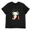 Axolotl Loves Ramen T-Shirt Funny Costumes for a Boy Valentines Boutique Clothes Mens Shirts Graphic Tee