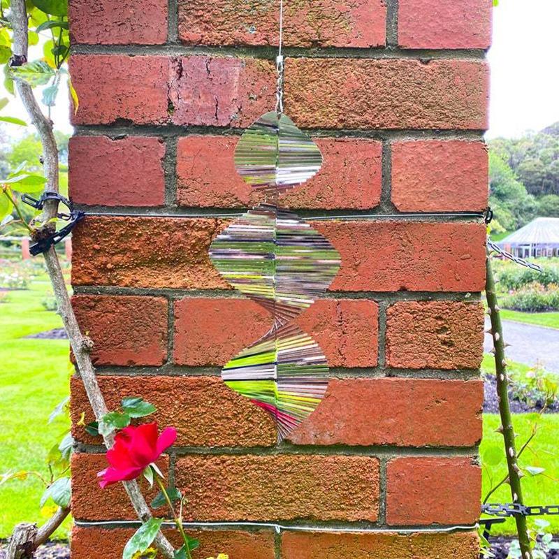 3D Metal Wind Spinner Helix Spinners Outdoor Garden Yard Hanging Decor Ornament
