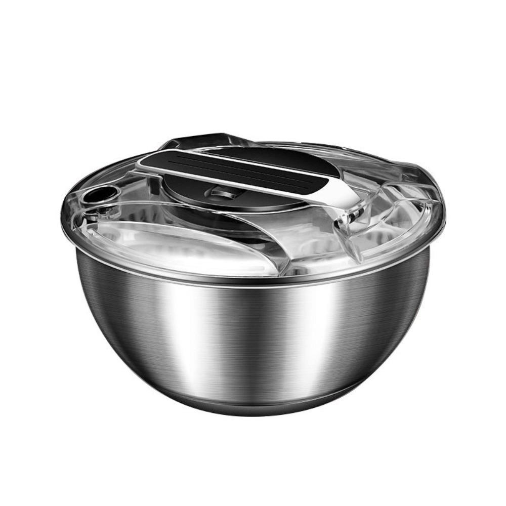 Manual Vegetable Dehydrator Stainless Steel Fruit Washer Salad Spinner Kitchen Accessories