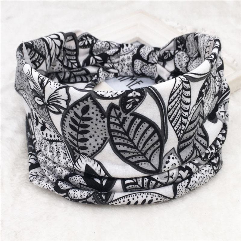 Bohemian Wide Stretch Headband Women Turban Flower Floral Elastic Hair Band Hair Accessories
