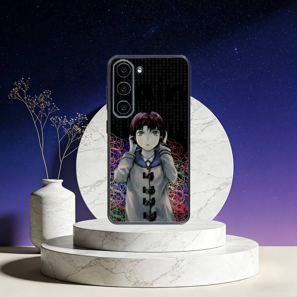 S-Serial Experiments L-Lain Чехол для телефона Samsung Galaxy A73,A72,A71,A70,A53,A52,A51,Другие Мягкий черный чехол