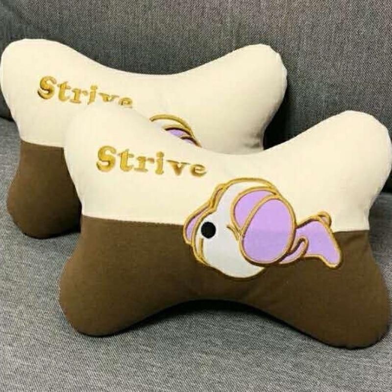 Car Neck and Lumbar Support Pillow Set – Cute Cartoon Design