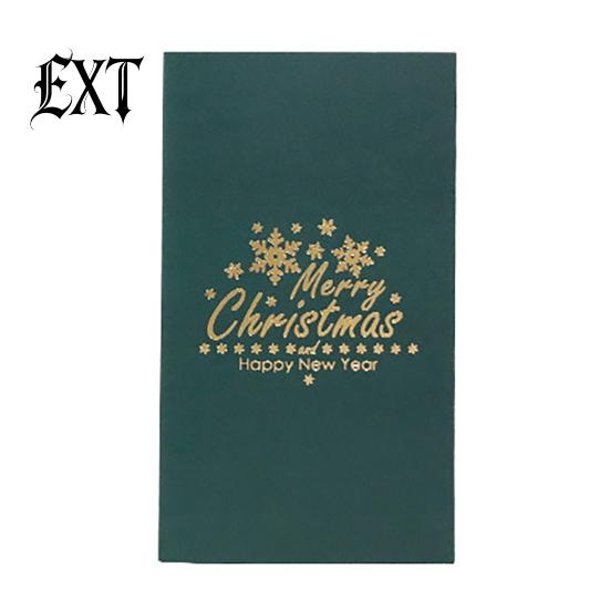 Premium Quality Decorative Paper Card 3D Christmas Tree Greeting Card, Glitter Pop Up Cards Winter Holiday for New Year Xmas Party Favors Exquisite
