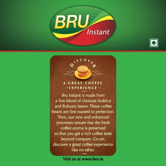 BRU Instant Coffee - Powder, 200g, Bag