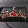 Металлические короны принцессы со стразами Корона для Бар-мицвы Свадебные тиары Барочная ретро-корона Подарок для девочек