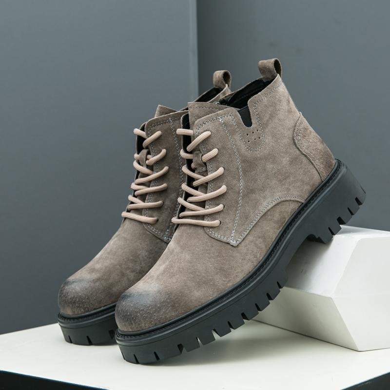 Мужские кожаные водонепроницаемые ботинки Chukka на шнуровке, классические ботинки Oxford, повседневная деловая обувь для мужчин