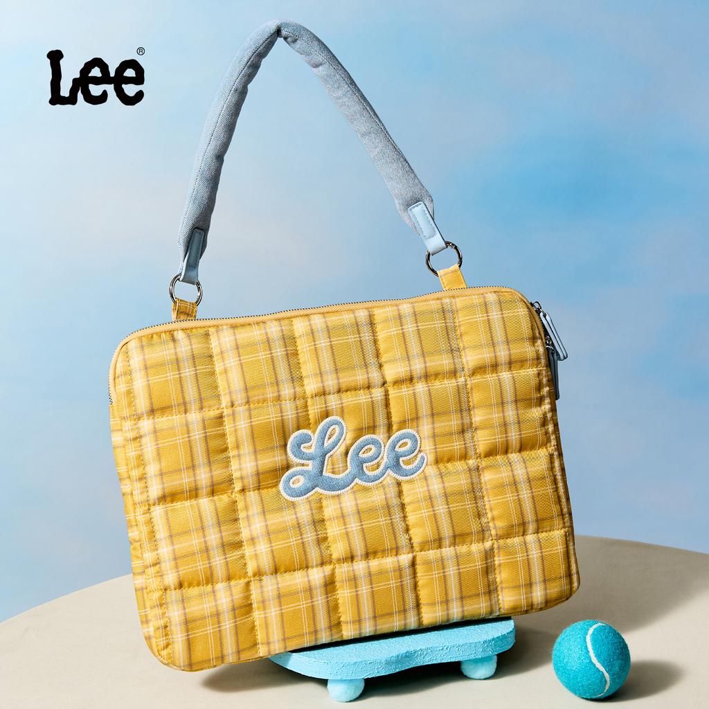 New Lee Fabric Shoulder Computer Bag Women's Pink/Light Blue/Yellow LE250022M-1