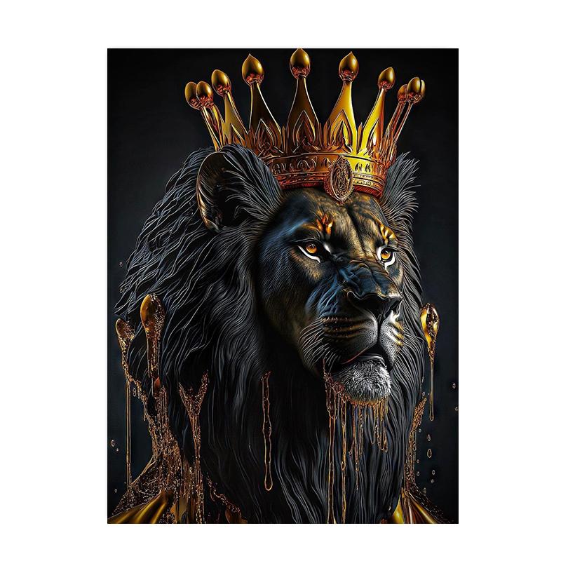 Фэнтезийные постеры и принты со львом, современные статуи животных, холст, живопись, настенные художественные фотографии для гостиной, украшения дома