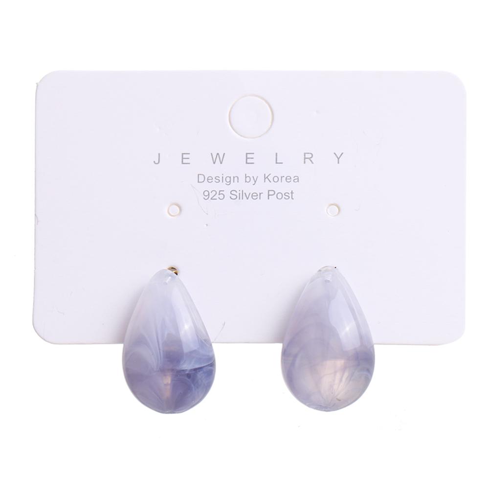 Resin Pattern Geometric Earrings Retro Fashion Temperament Cold Wind Earrings