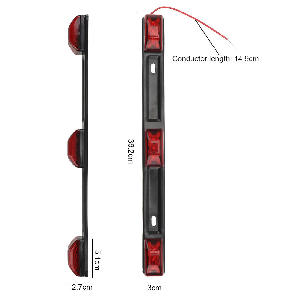 Задние фонари для грузовика, прицепа, 12 В, боковой габаритный фонарь для пикапа, RV CAR 9 LED