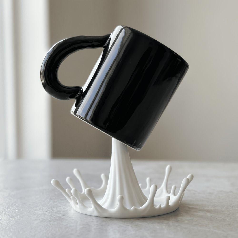 Plastic Milk Splash Cup Rack 3D Printed Water Spray Cup Holder Table Ornament Photography Prop