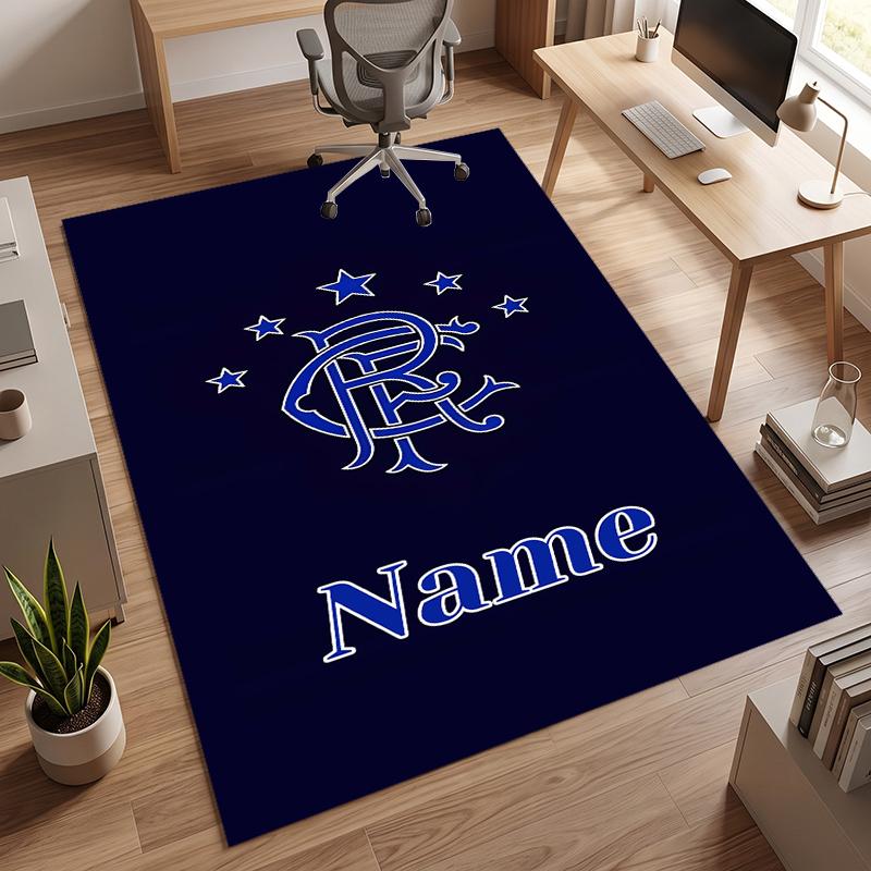 rangers fc (5) Personalized name Office Carpet Stylish Decor for Living Room Bedroom Kitchen