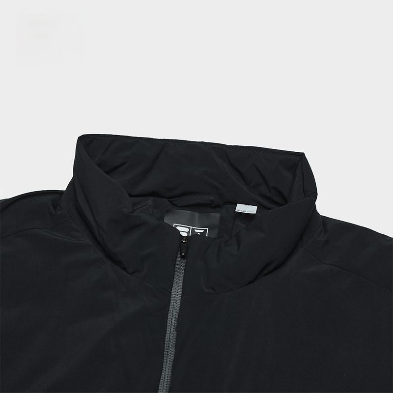 Fila Golf Series Comfortable Warm Versatile Stand Collar Goose Down Jacket Men Jacket Deep-Black A11M445925F-BK