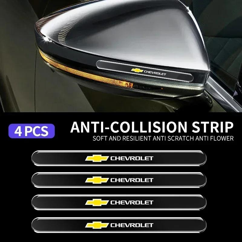 NEE4 4PCS Transparent Car Door Bowl Handle Protective Resistant Stickers For Chevrolet Trax Niva Avalanche Orlando kalos Equinox