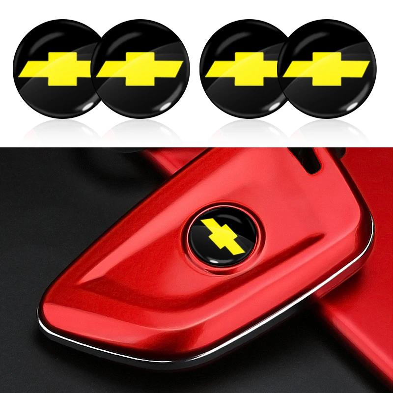 yflb1 New 15mm Fob Car Logo Sticker for Car Remote Control Key For Chevrolet Silverado Impala Malibu Equinox Camaro Car Accessories