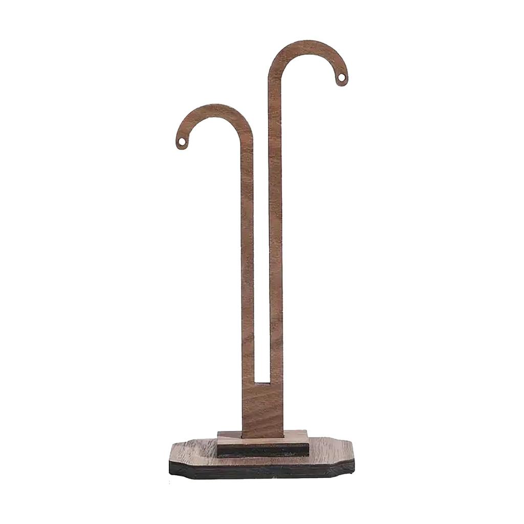 Деревянная подставка-крючок для серег и ожерелий, органайзер для ювелирных изделий, стойка для настольного использования