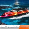 Детский скоростной катер на радиоуправлении со светом - Идеальный подарок на день рождения для мальчиков