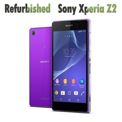 Восстановленный Sony Xperia Оригинальный Sony Xperia Z2 D6503 20 МП 5.2" Сотовый телефон Мобильный телефон с одной SIM-картой