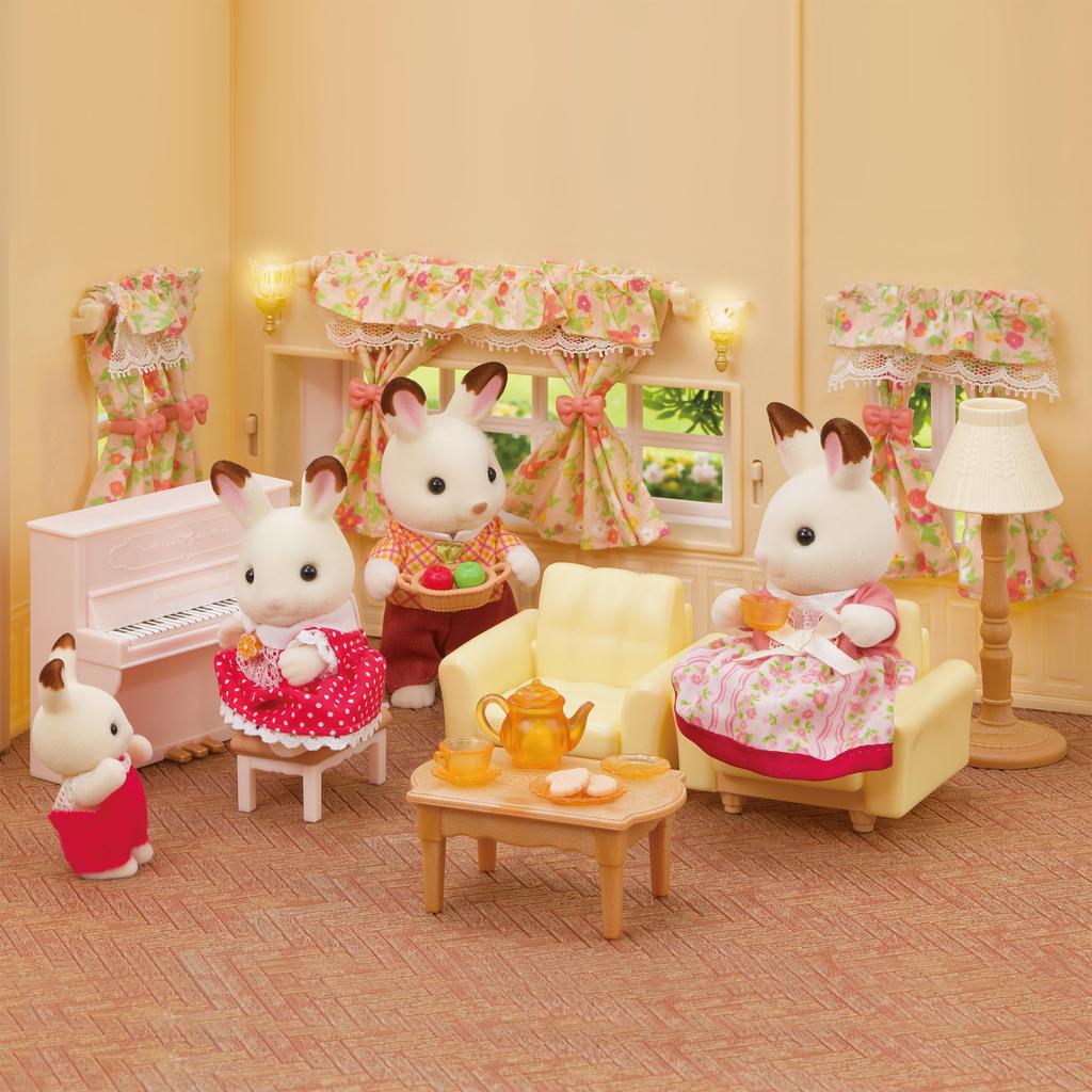 Sylvanian Families Furniture House with Red Roof Deluxe Furniture ST Mark Certification For Ages 3 and Up Toy Dollhouse Sylvanian Families EPOCH [Big