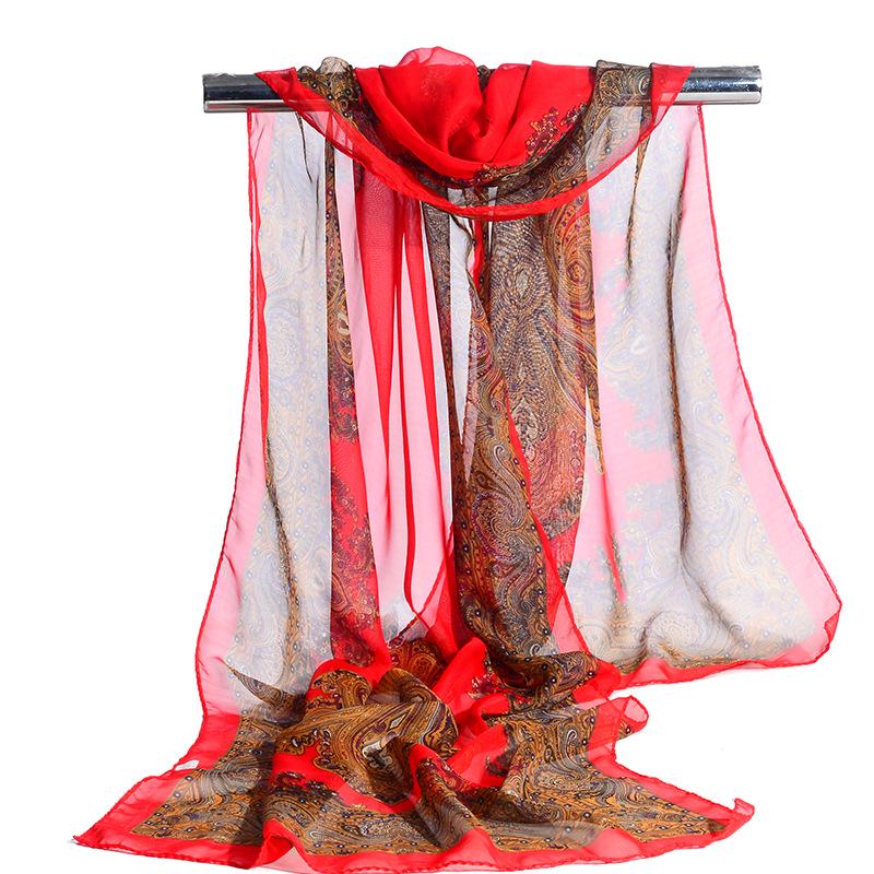 Весна/лето Новый женский шелковый шарф 50 * 160 см Имитация шелкового твила квадратный шарф Модный принт большой квадратный шарф профессиональный шарф