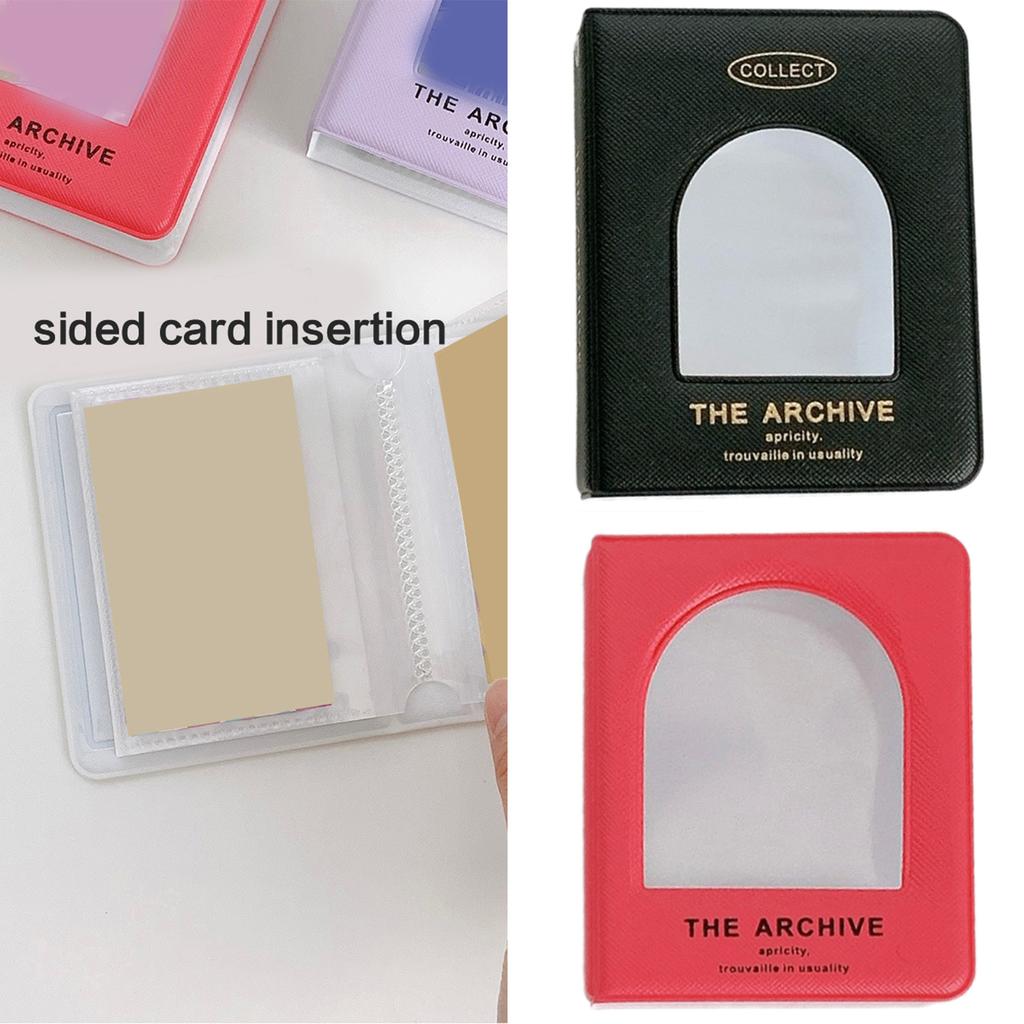 Mini Card Holders Album 40 Pocket Collection Photocard Book for Kids and Adults Portable Photo Binder with Clear Sleeves