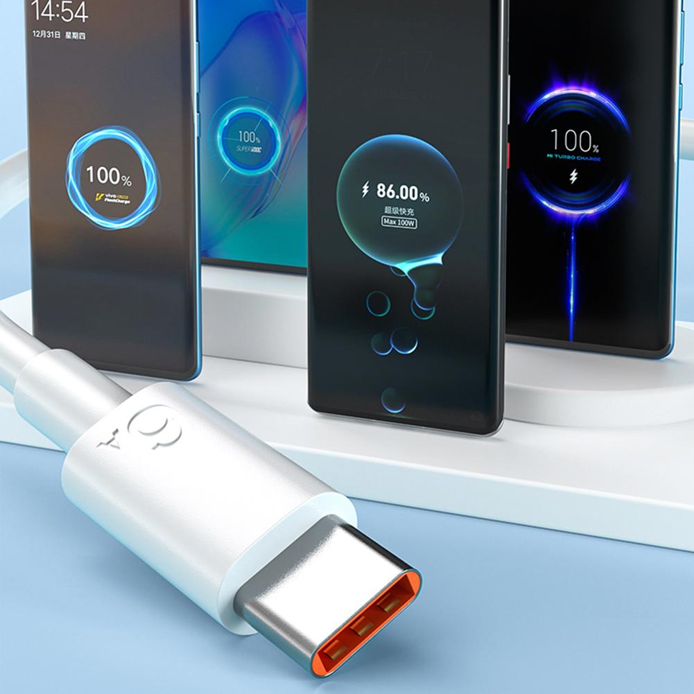 Зарядный кабель 6A/5A Аксессуары для Xiaomi Redmi POCO Huawei Honor OPPO VIVO 66W/40W Кабель для быстрой зарядки USB Type C