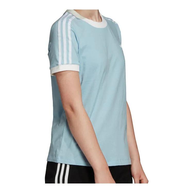 Adidas Originals Set in Sleeve T Shirt Women's Blue (Unisex) T-Shirts FM3322
