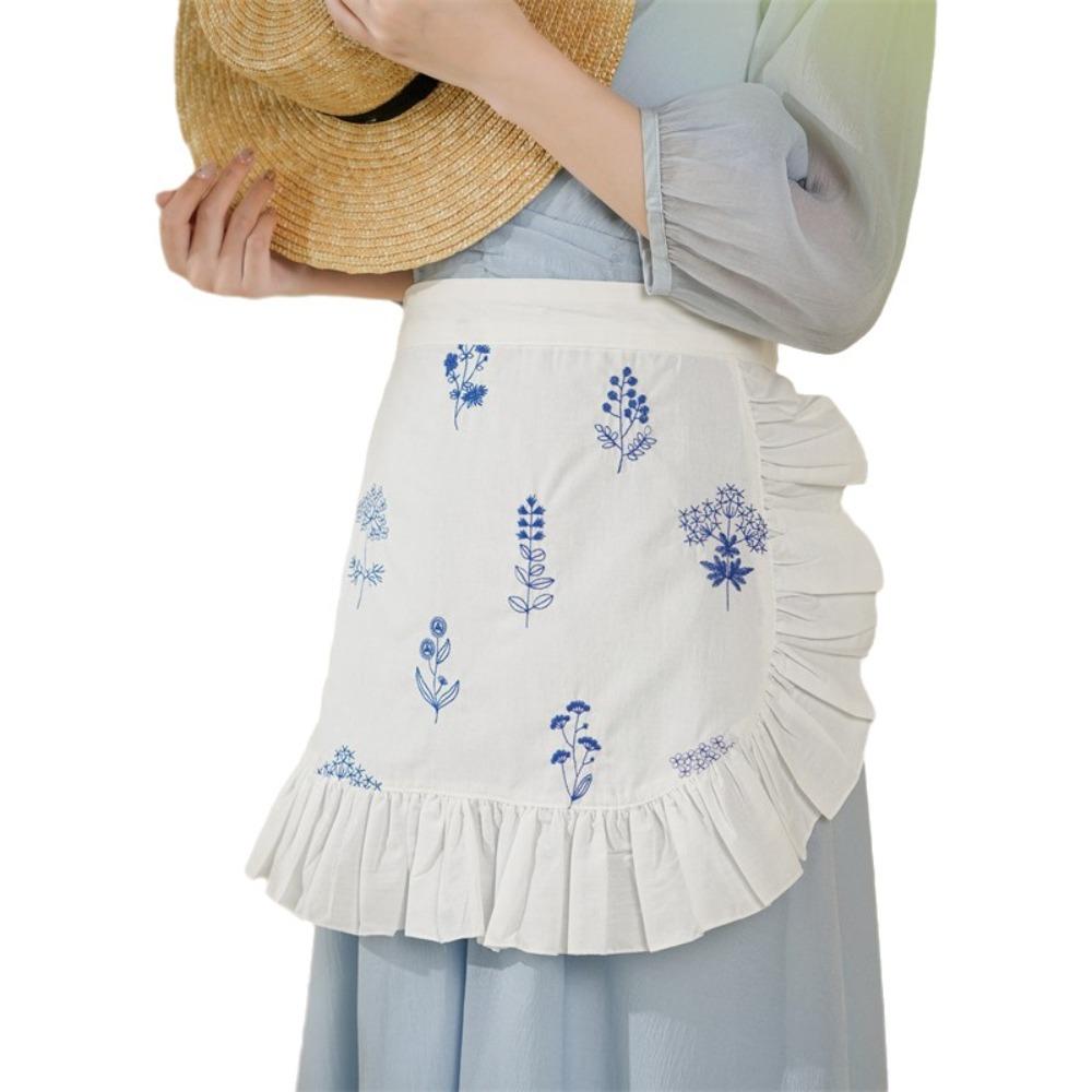 Изысканный поясной фартук Элегантный полуфартук Портативный фартук официанта Ресторан