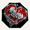 1pc Skull Barbed Wire Automatic Open/close Folding Umbrella, Compact Portable Travel Umbrella,Cute Umbrella, Durable Construction yy250804103